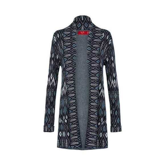TIGERLILY Unma Navy Blue Longline Cardigan RRP$299 - Picture 10 of 16
